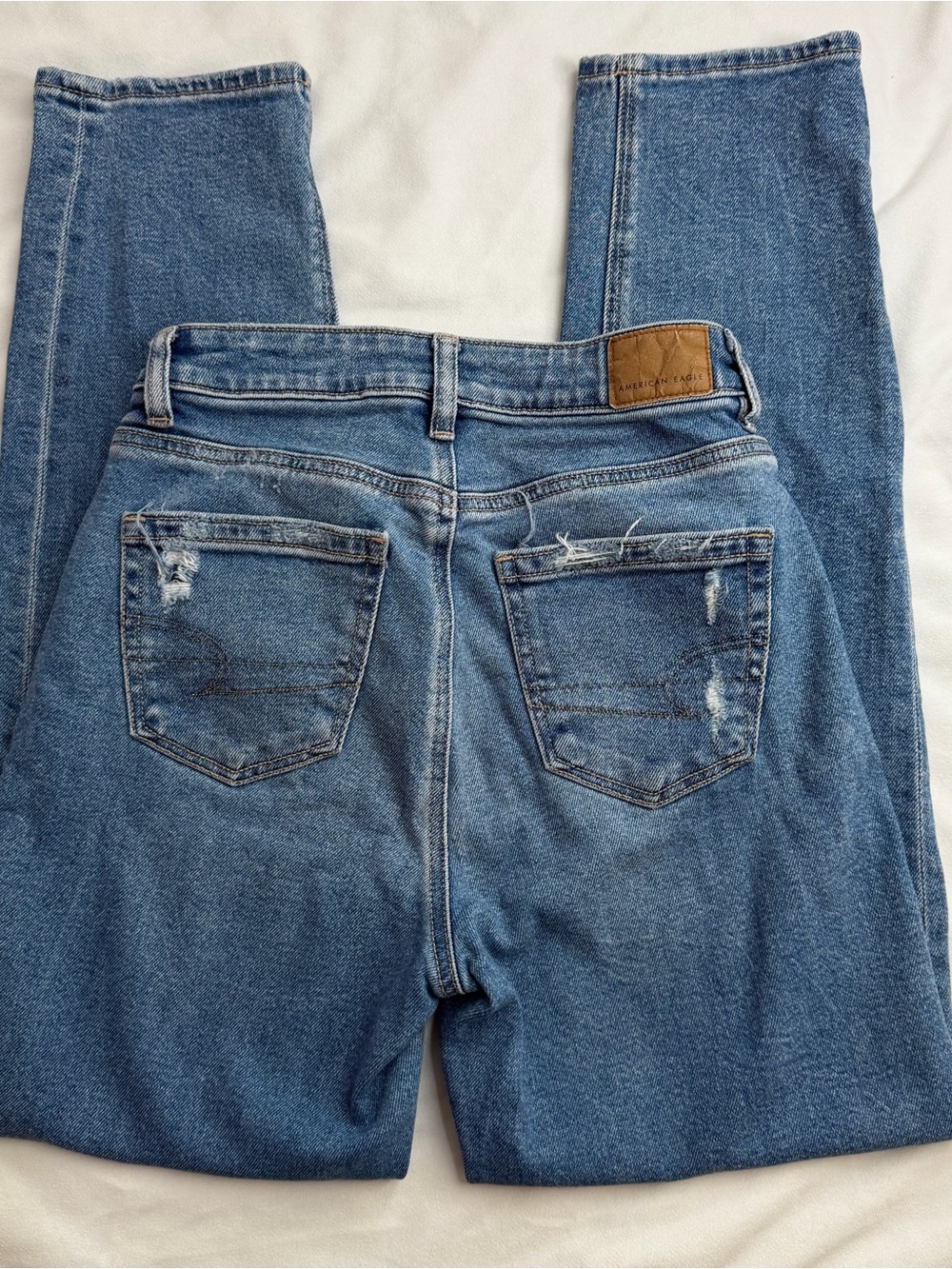 American Eagle Mom Straight Jeans - Size 0 Regular - Picture 3 of 8